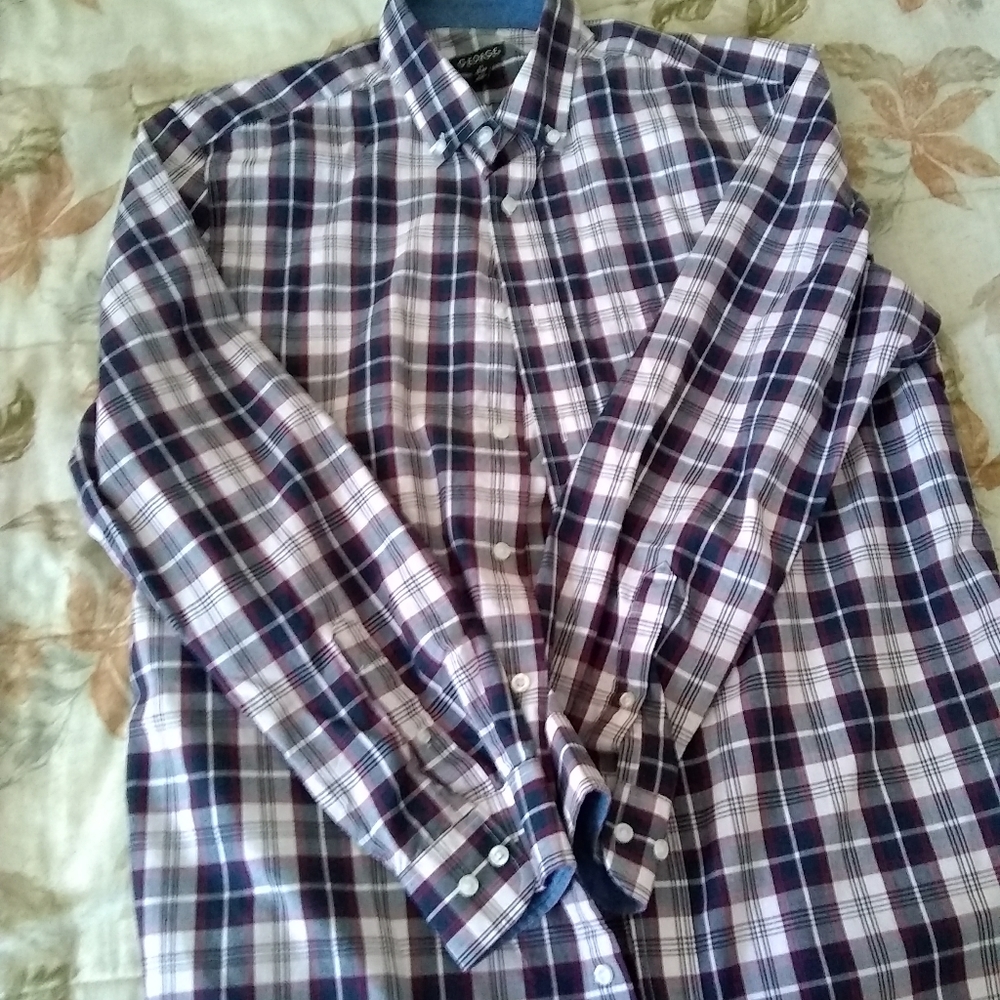 Plaid button down shirt